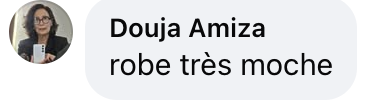 Commentaire d'internaute sur le look de Charlotte Gainsbourg au Festival de Cannes | Source : capture réseaux sociaux
