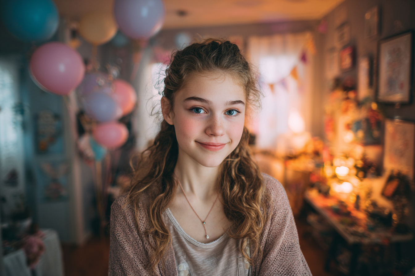Une fille heureuse | Source : Midjourney