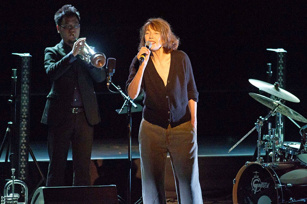 La chanteuse Birkin, Jane en concert. | Source : Getty Images