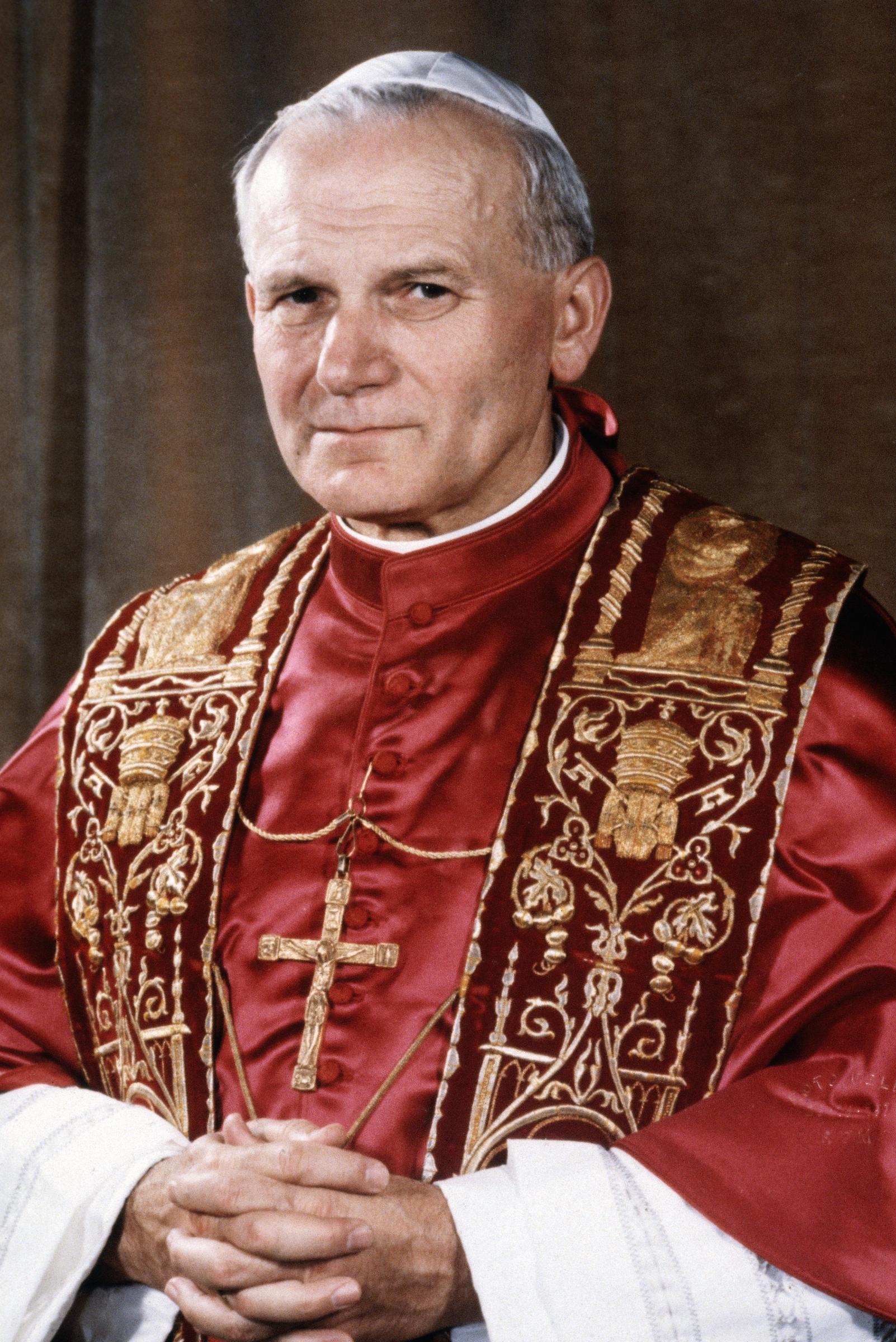Portrait officiel du pape Jean-Paul II en 1979. | Source : Getty Images