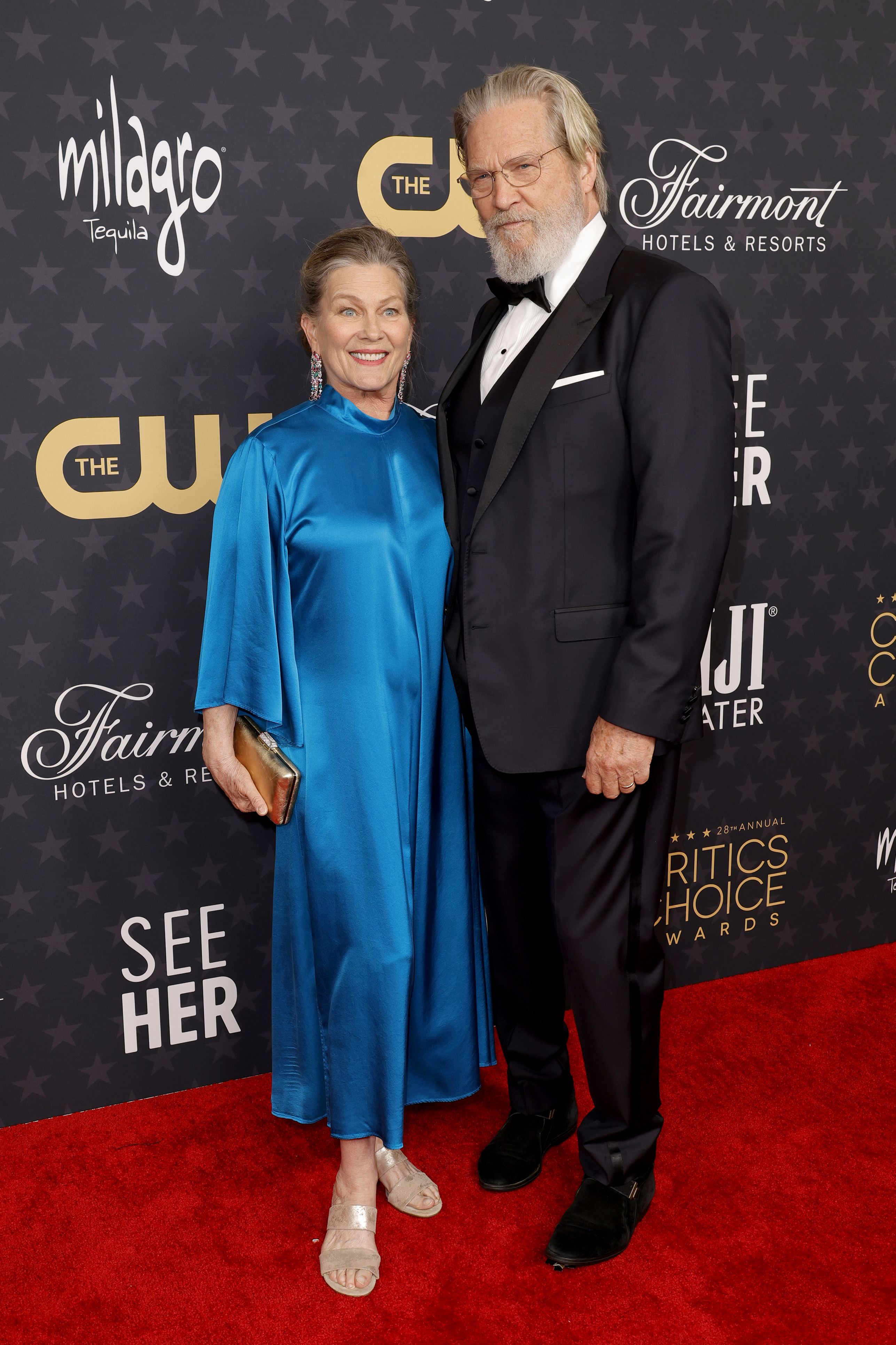 Susan et Jeff Bridges lors de la 28e cérémonie annuelle des Critics Choice Awards, le 15 janvier 2023, à Los Angeles, Californie | Source : Getty Images