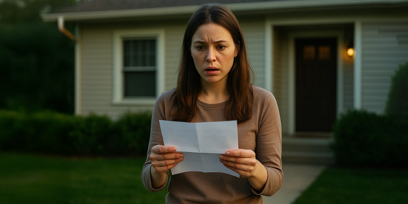 Une femme avec une lettre. | Source : AI