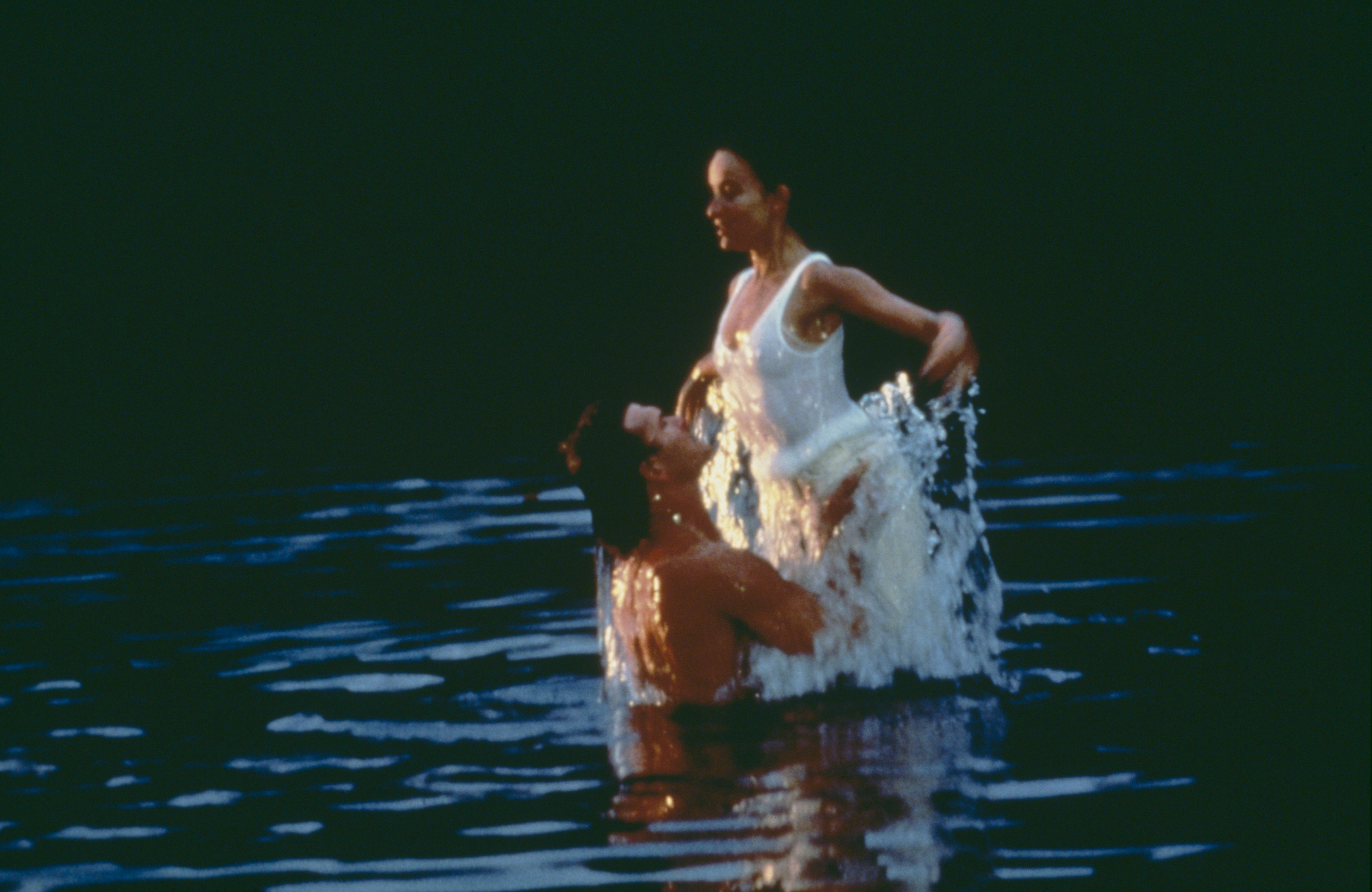 Patrick Swayze et Jennifer Grey sur le tournage de "Dirty Dancing", 1987 | Source : Getty Images