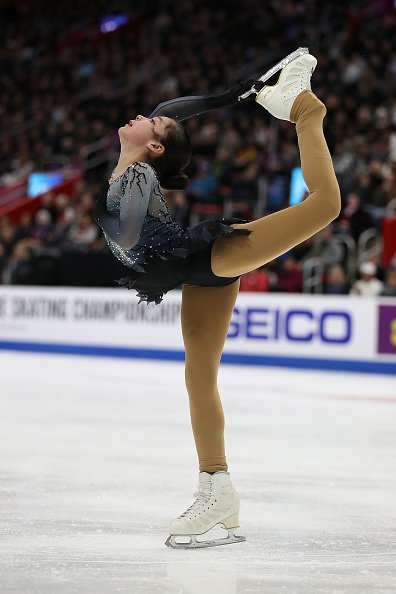 Alysa Liu participe au Championnat de patinage libre féminin du 25 janvier 2019 à Detroit, dans le Michigan. | Photo: Getty Images.