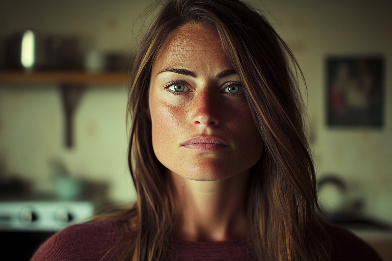 Une femme debout dans une cuisine | Source : Midjourney