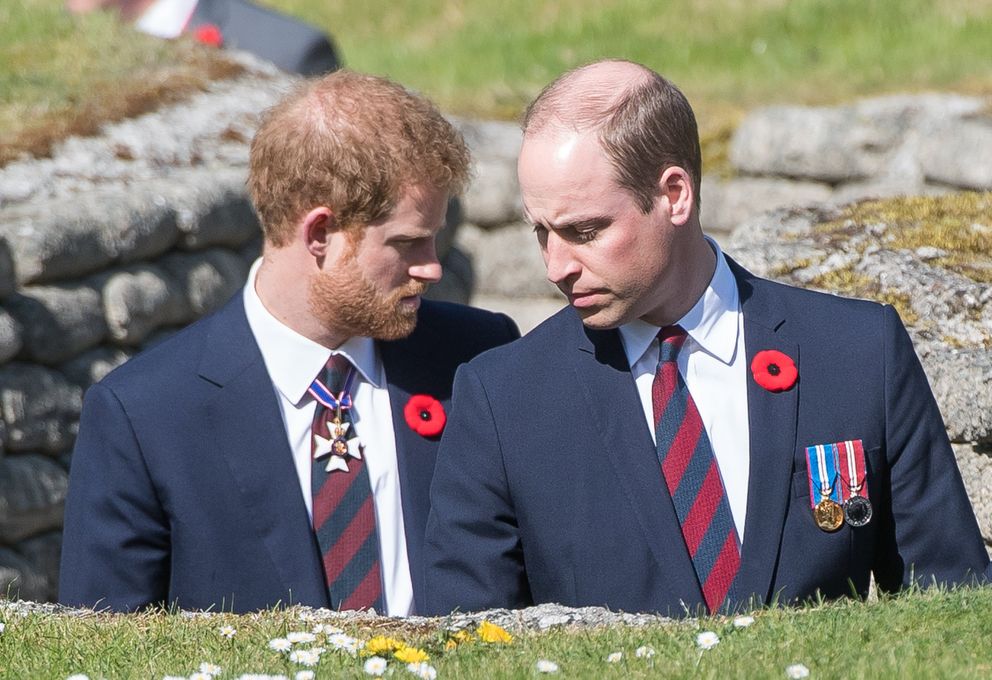 Le prince William et le prince Harry, à Lille, en France. | Source : Getty Images