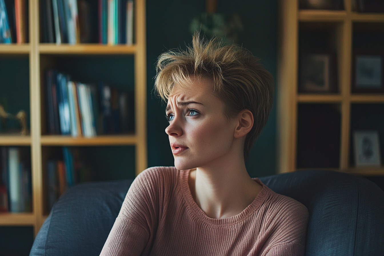 Une femme inquiète | Source : Midjourney