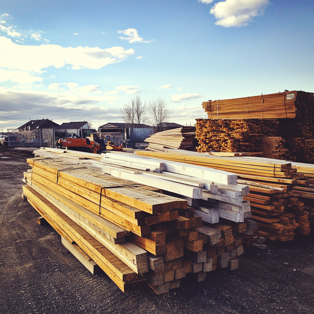 Les piles de bois | Source : Midjourney