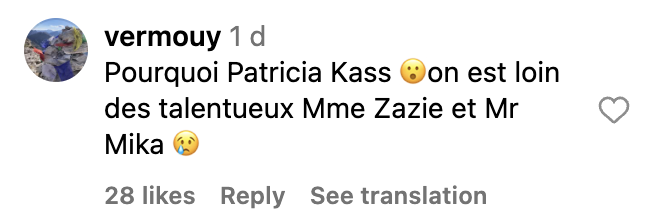 Commentaire d'un internaute sur la première de The Voice 2025 | Source : capture : Facebook