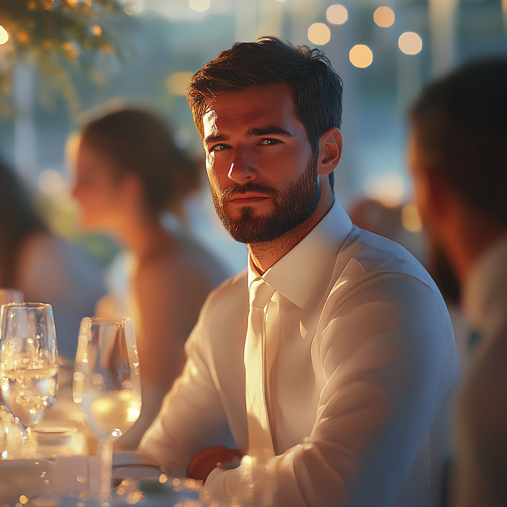 A man at his wedding | Source: Midjourney