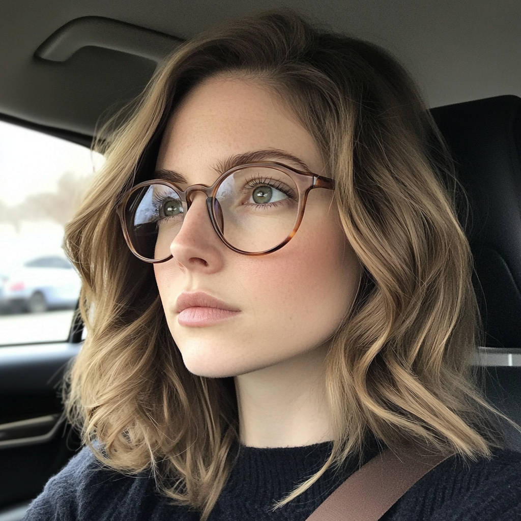 Une femme conduisant une voiture | Source : Midjourney