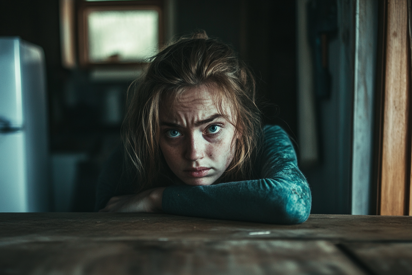 Une femme à une table de cuisine | Source : Midjourney