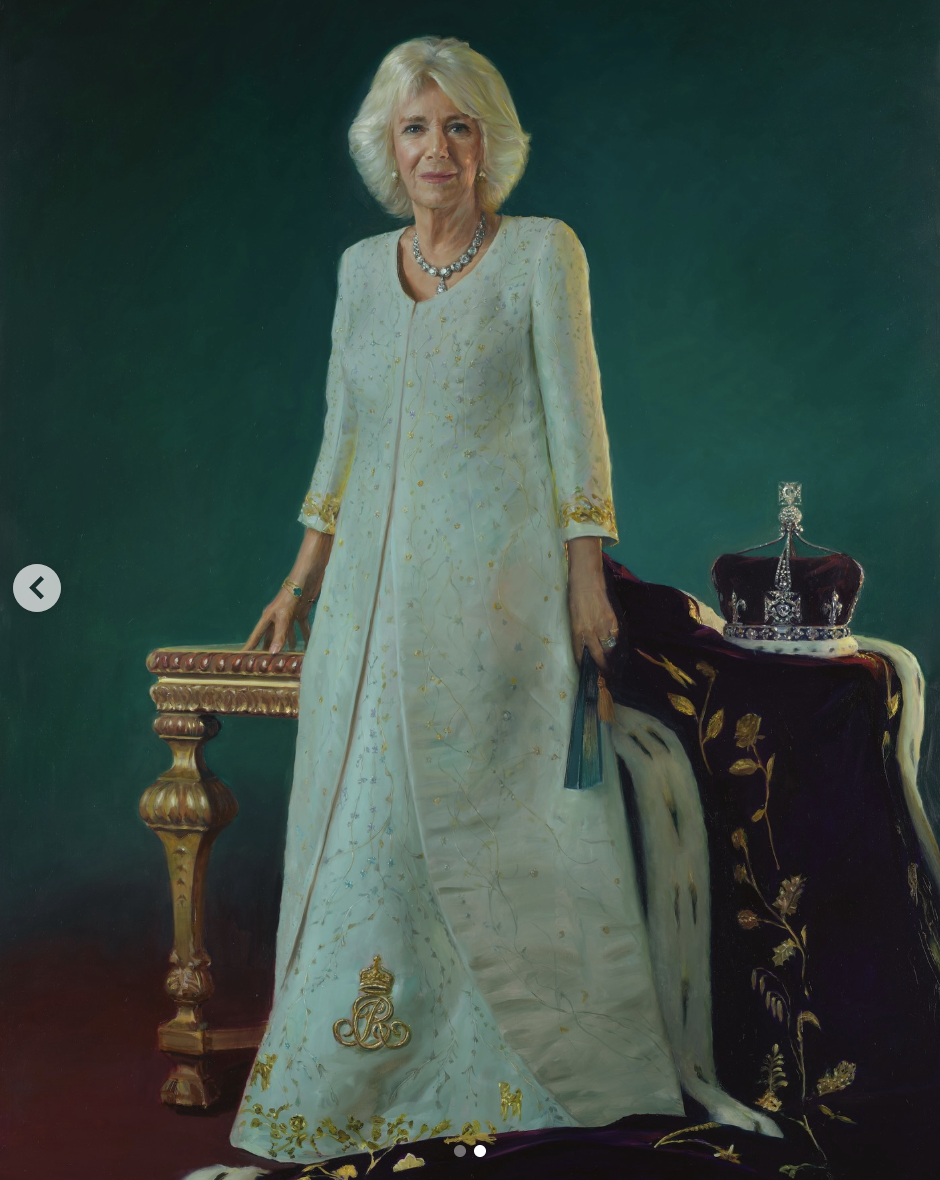 Le portrait du couronnement de la reine Camilla, daté du 6 mai 2025 | Source : Instagram/theroyalfamily
