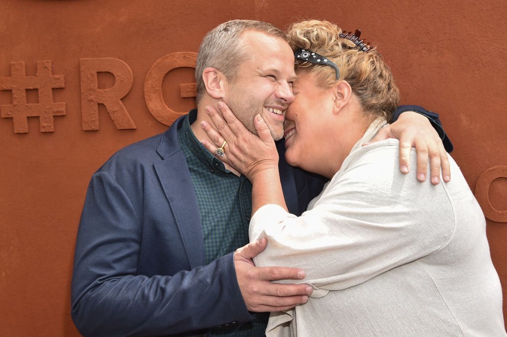 Marianne James et Bertrand Edl le 6 juin 2017 à Roland Garros. l Source : Getty Images