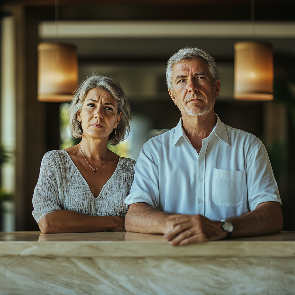 Un couple en droit à la réception | Source : Midjourney