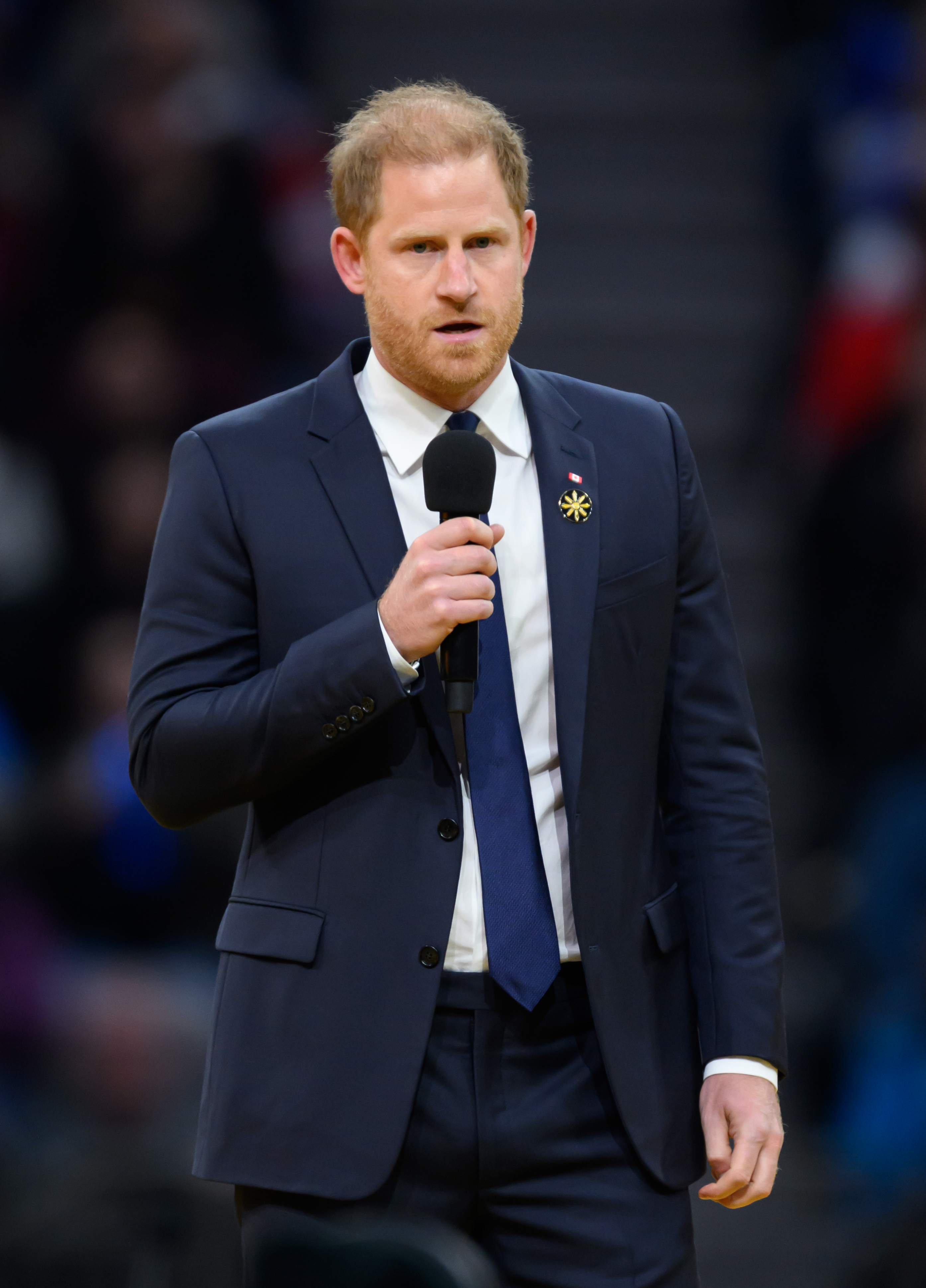 Le prince Harry s'exprimant lors de la cérémonie d'ouverture des Invictus Games 2025 à Vancouver, en Colombie-Britannique, le 8 février 2025. | Source : Getty Images