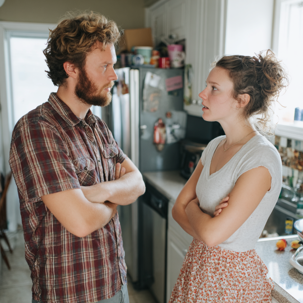 Un couple profondément engagé dans une conversation | Source : Midjourney