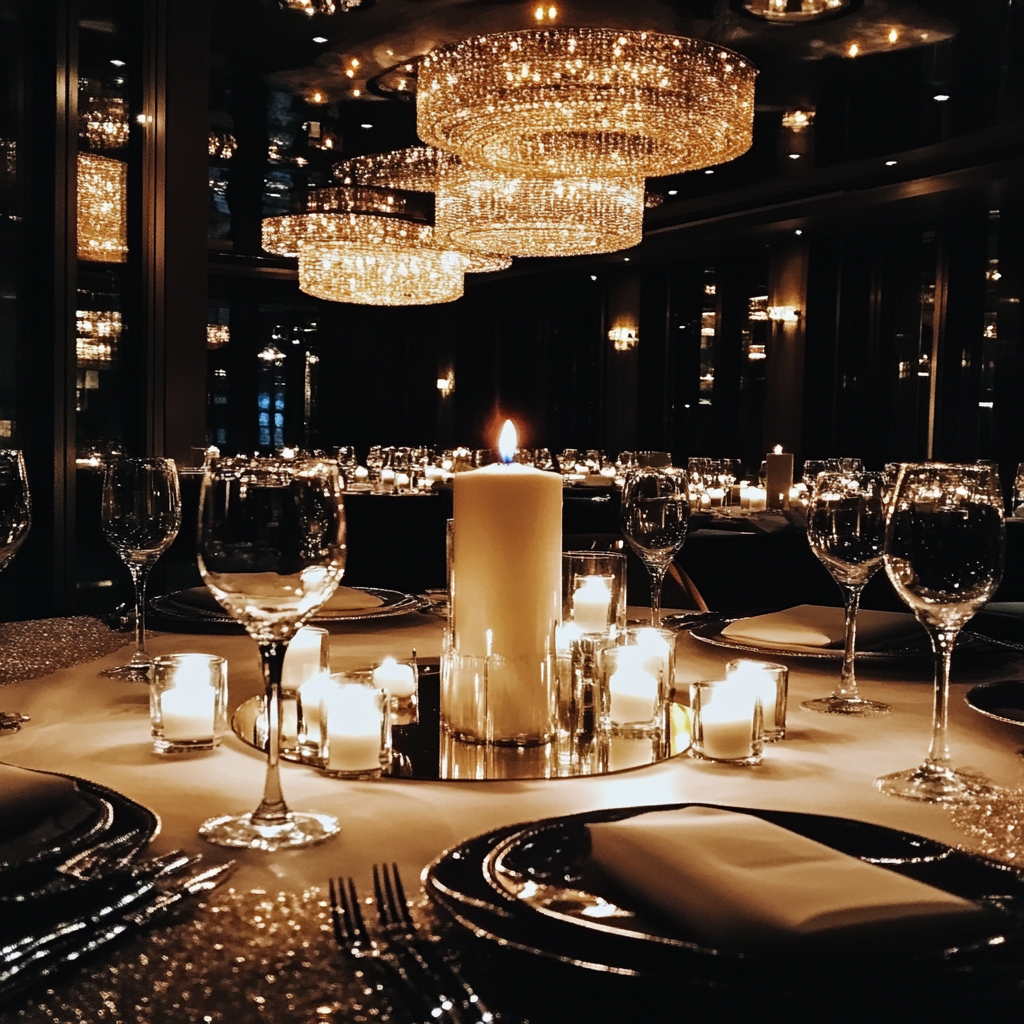 Un cadre somptueux pour une fête d'anniversaire | Source : Midjourney