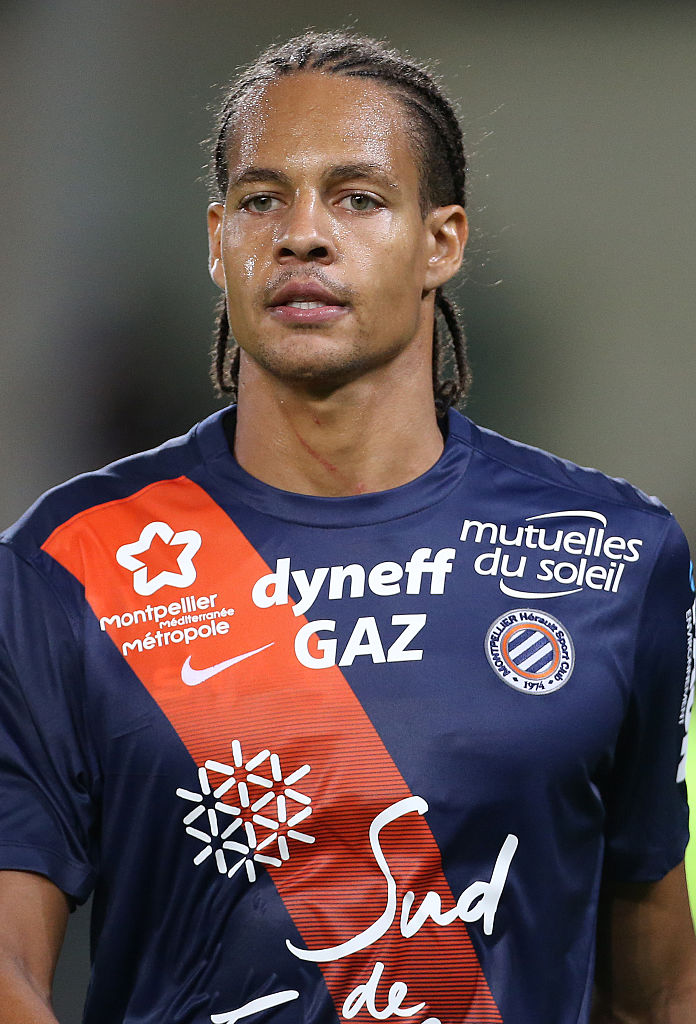 Daniel Congre de Montpellier regarde lors du match de Ligue 1 française entre Montpellier Herault SC (MHSC) et Paris Saint-Germain (PSG) au Stade de la Mosson le 21 août 2015 à Montpellier, France. | Source : Getty Images
