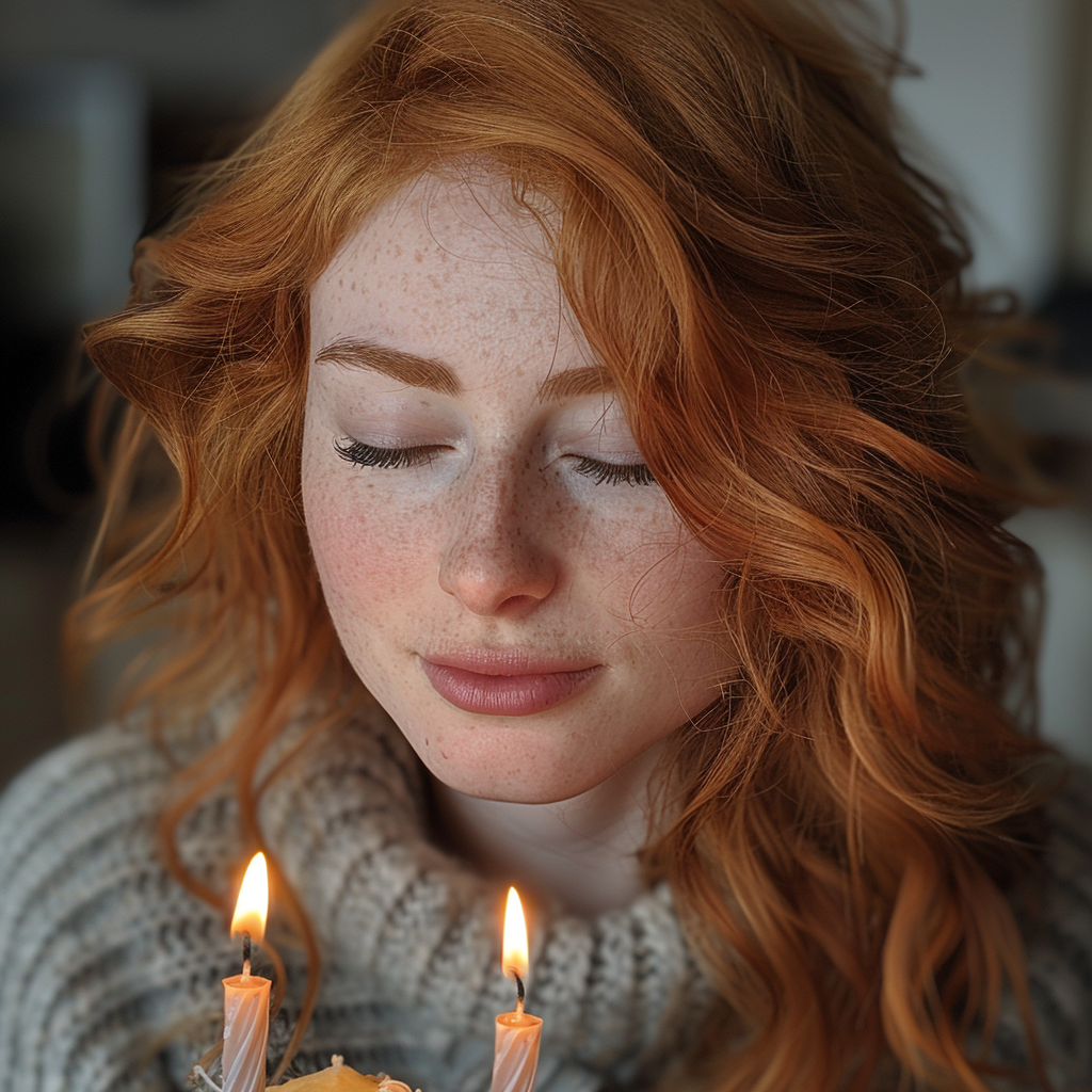 Anna souffle ses bougies | Source : Midjourney
