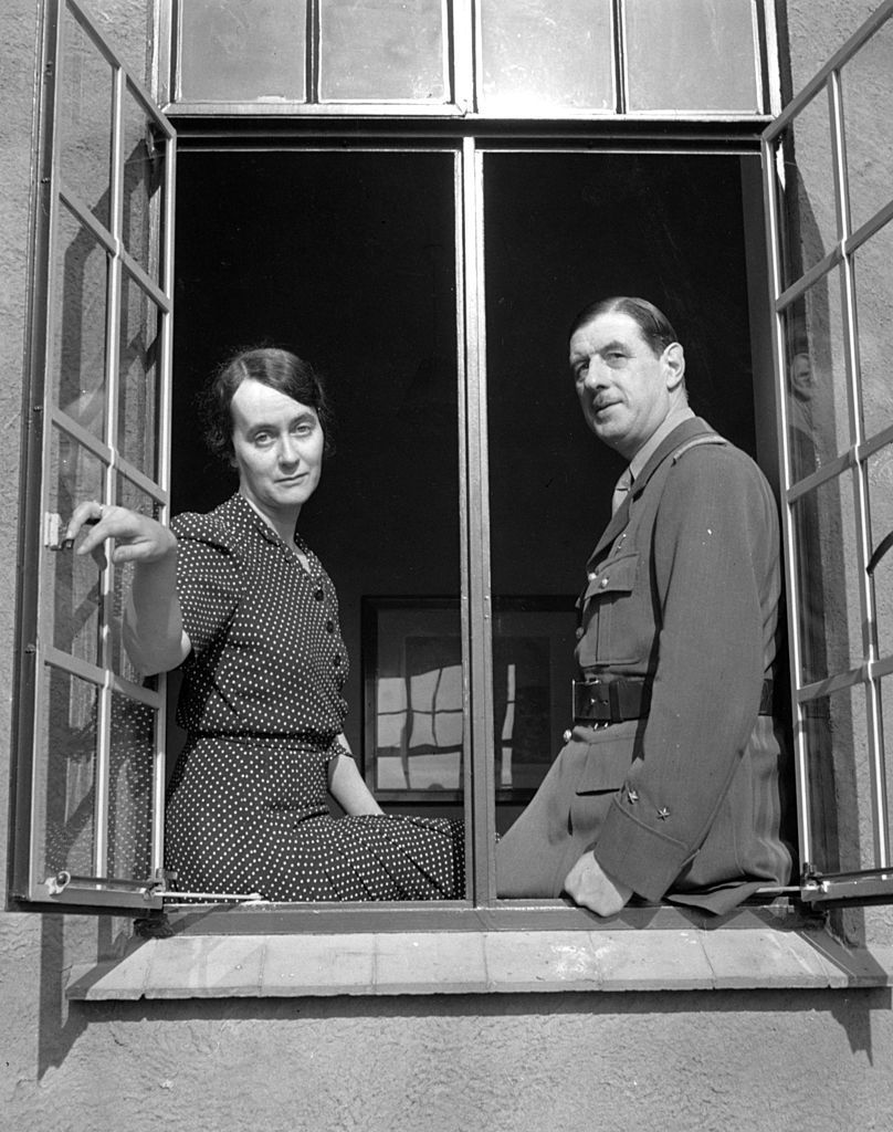 Le Général Charles de Gaulle et sa femme Yvonne. l Source : Getty Images