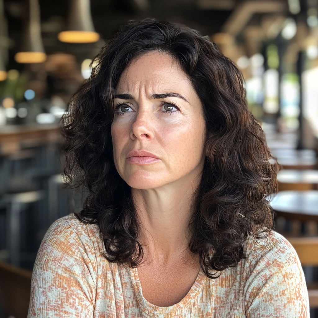 Une femme contrariée qui regarde vers l'avenir | Source : Midjourney