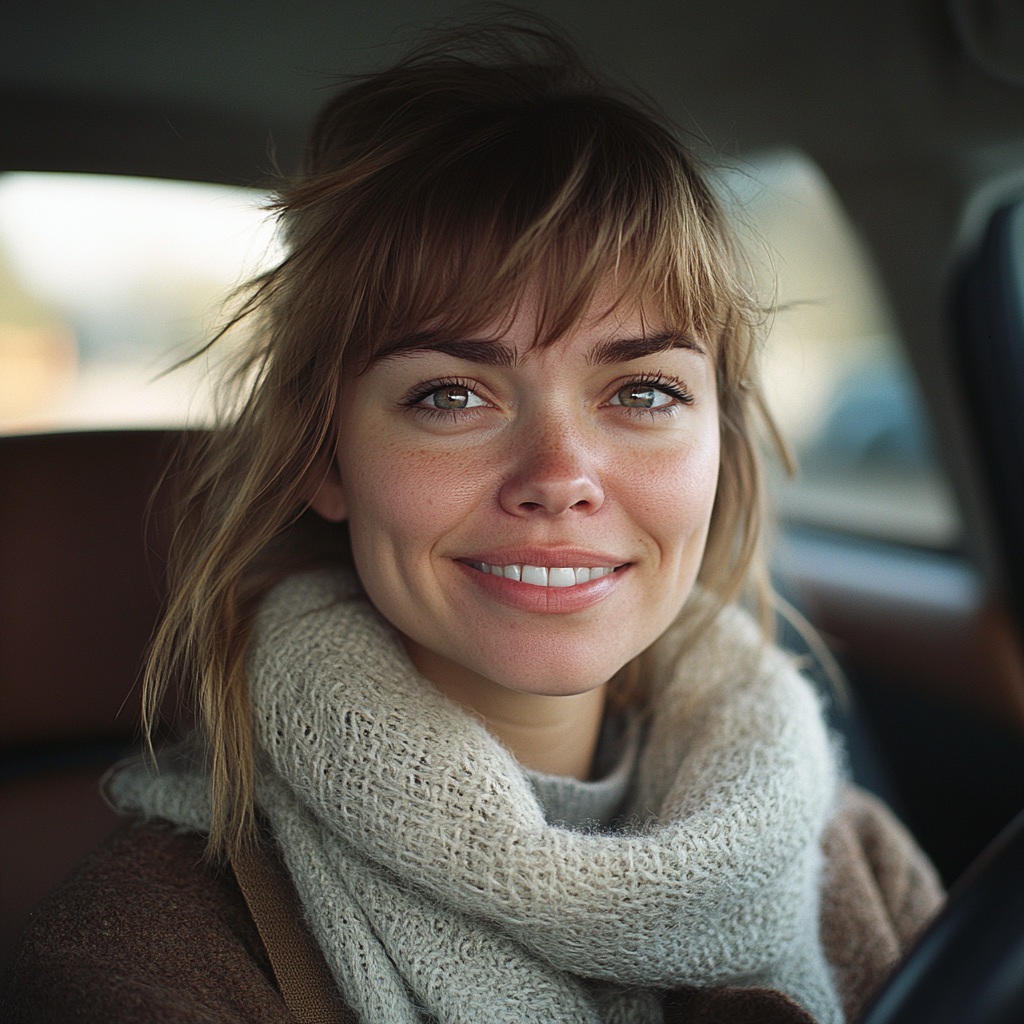 Une femme heureuse au volant | Source : Midjourney