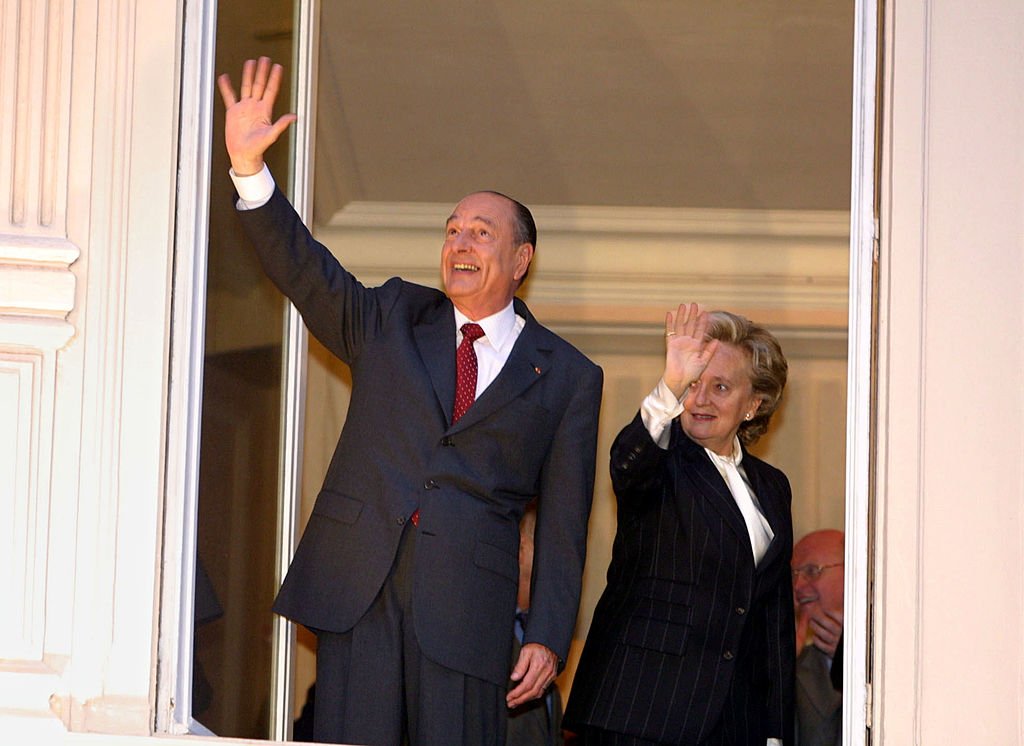 Jacques et Bernadette Chirac après sa seconde élection en 2002. l Source : Getty Images