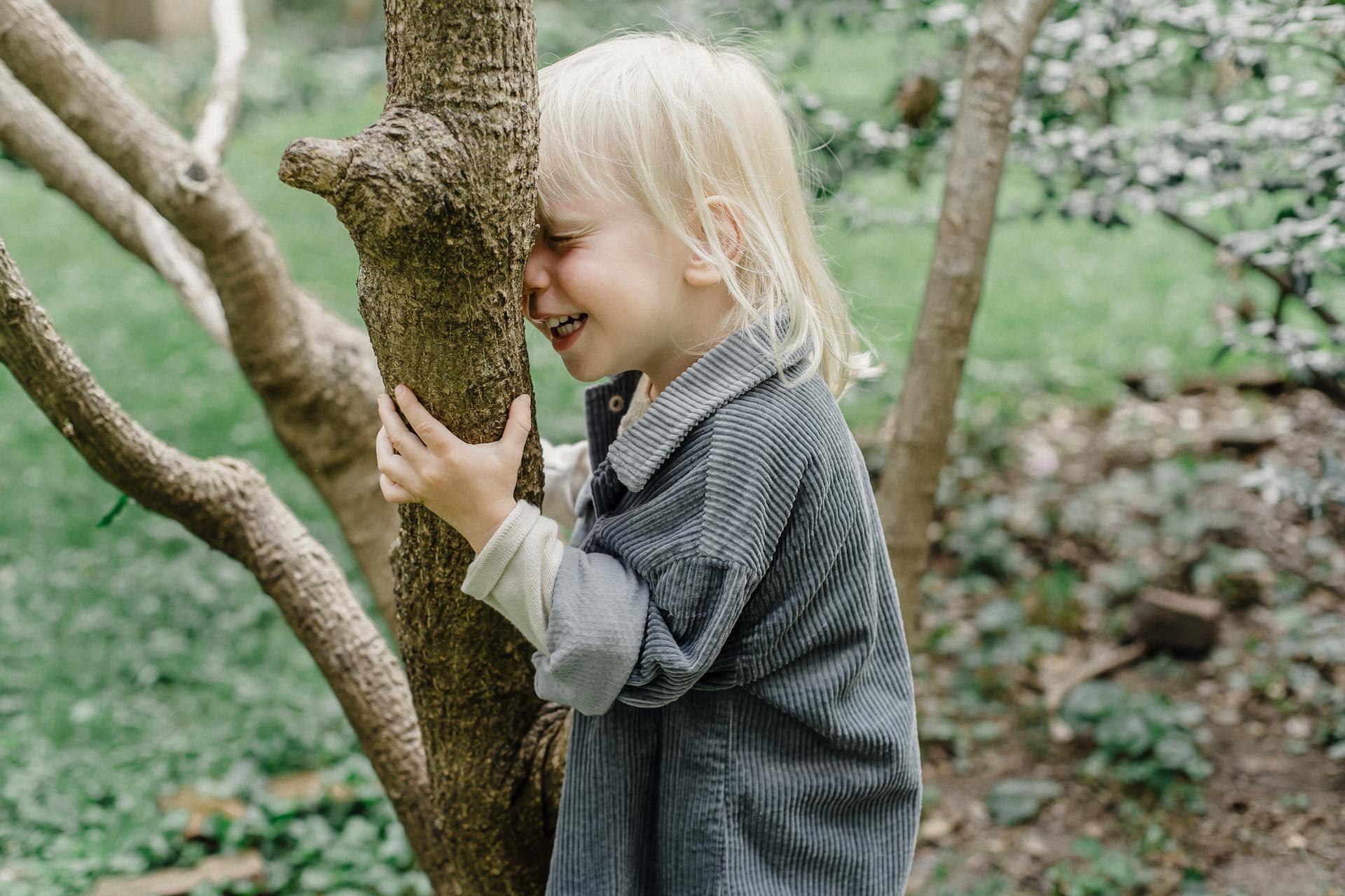 Un petit garçon tenant un arbre | Source : Pexels