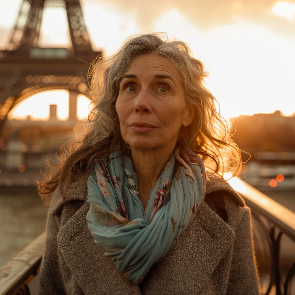 Une femme âgée à Paris | Source : Midjourney