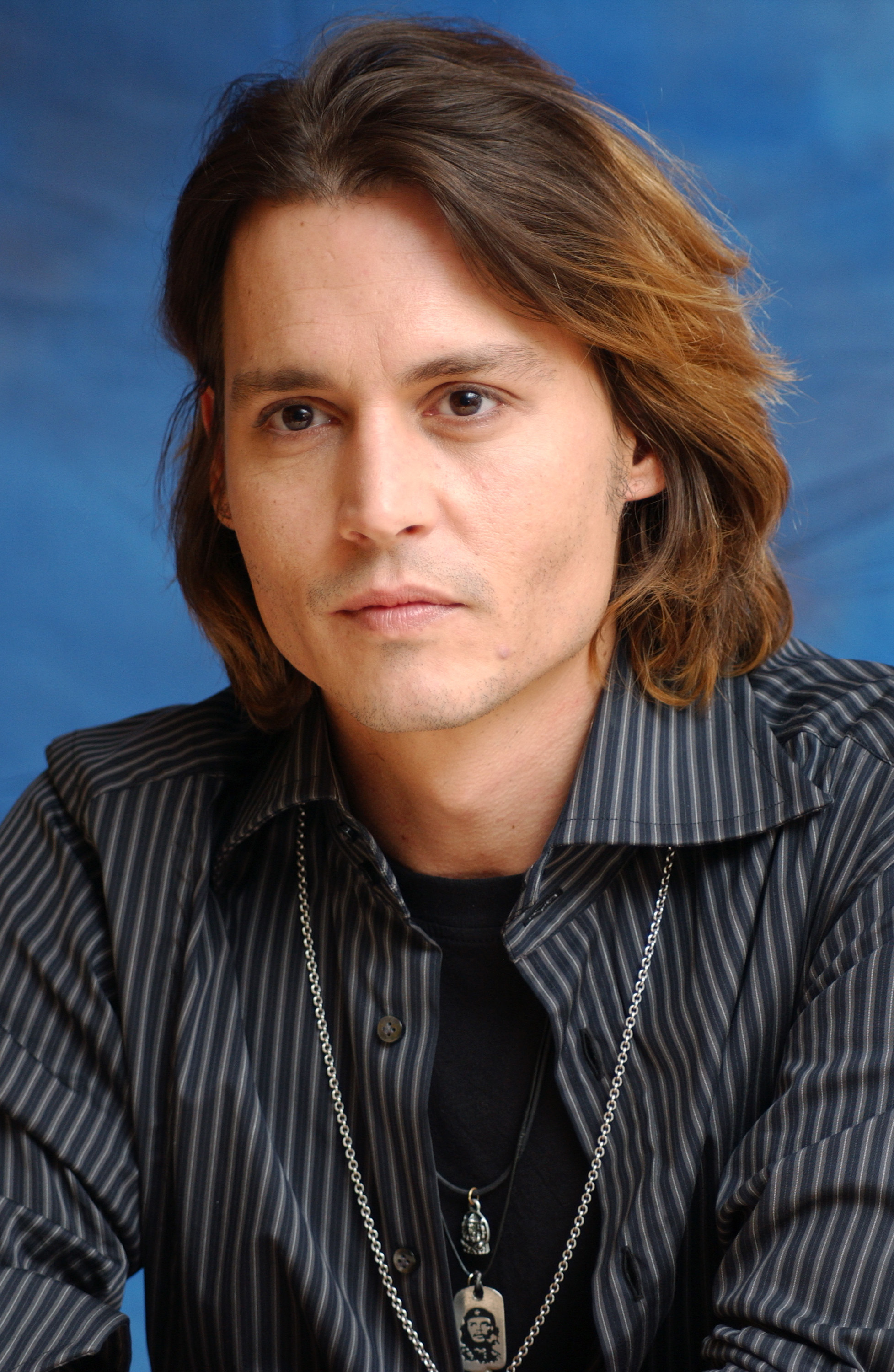 Johnny Depp lors de la conférence de presse de "Secret Window" en Californie en 2004. | Source : Getty Images