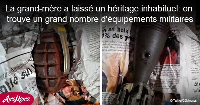 La grand-mère a laissé un héritage inhabituel: on trouve un grand nombre d'équipements militaires