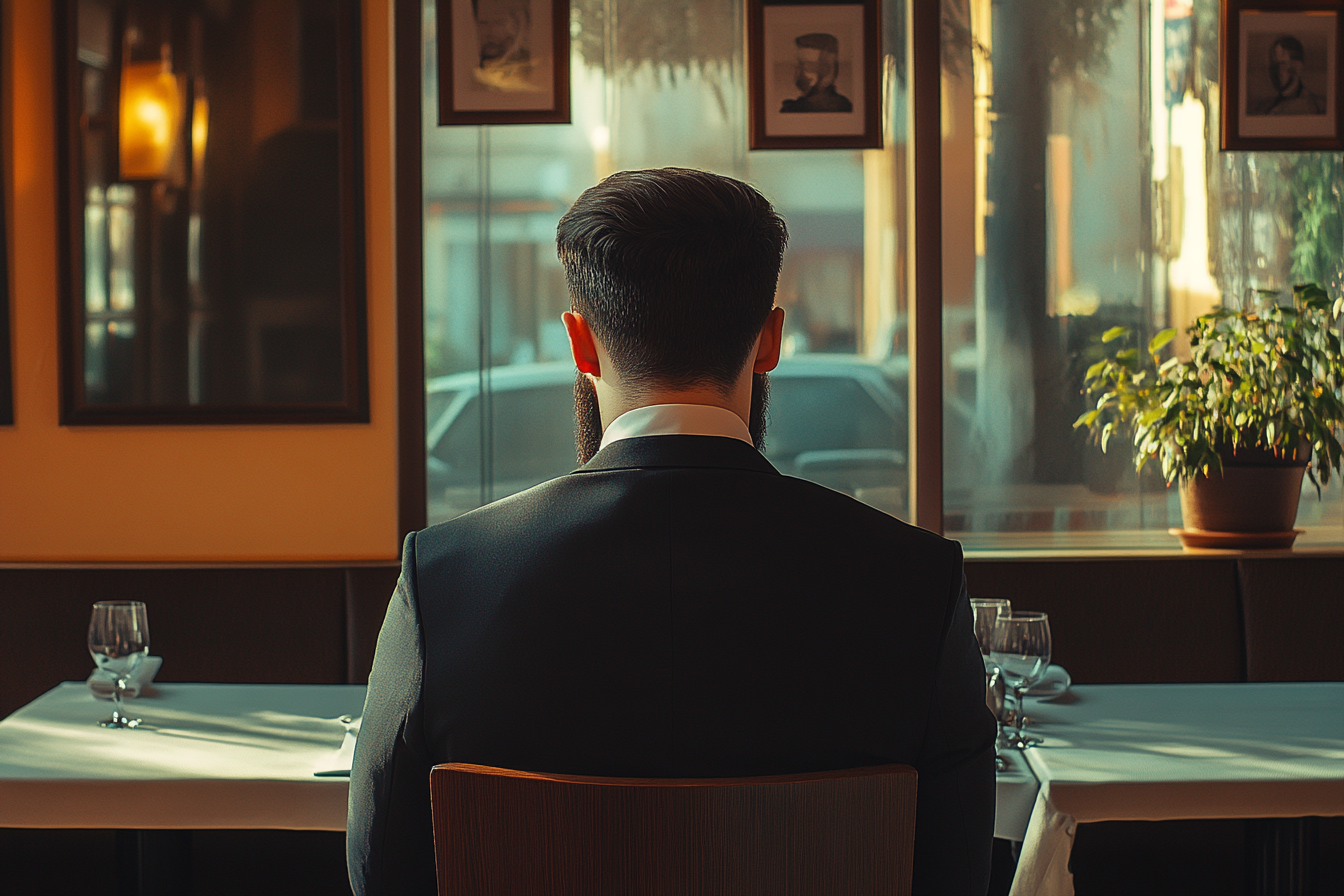 Un homme dans un restaurant | Source : Midjourney