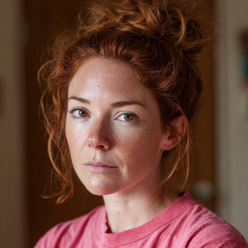 Une femme portant un T-shirt rose | Source : Midjourney