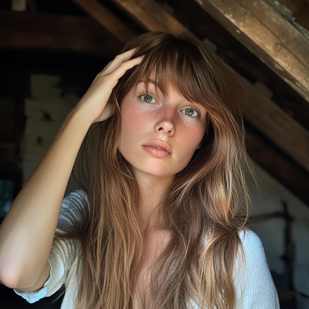 Une femme qui se tient la tête | Source : Midjourney