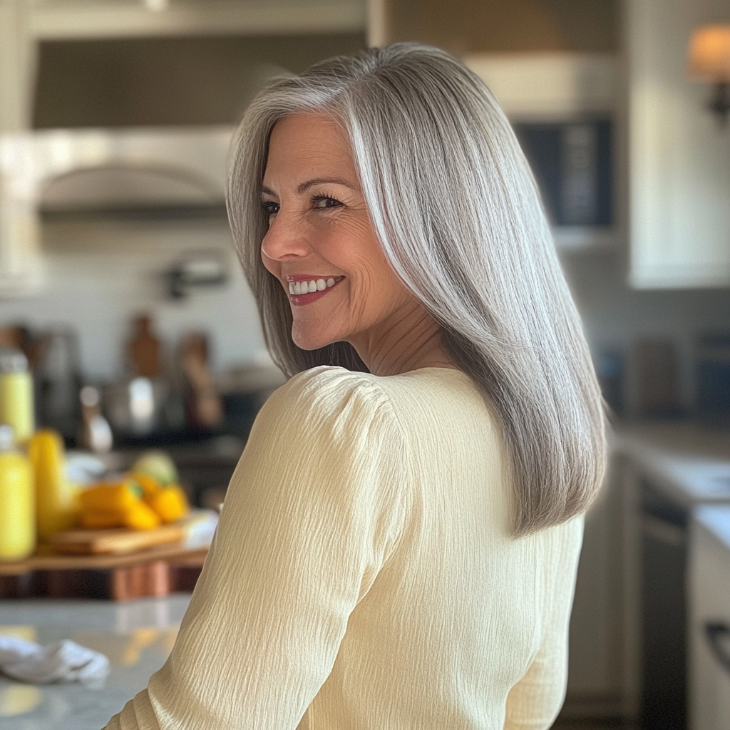 Une femme plus âgée dans la cuisine | Source : Midjourney