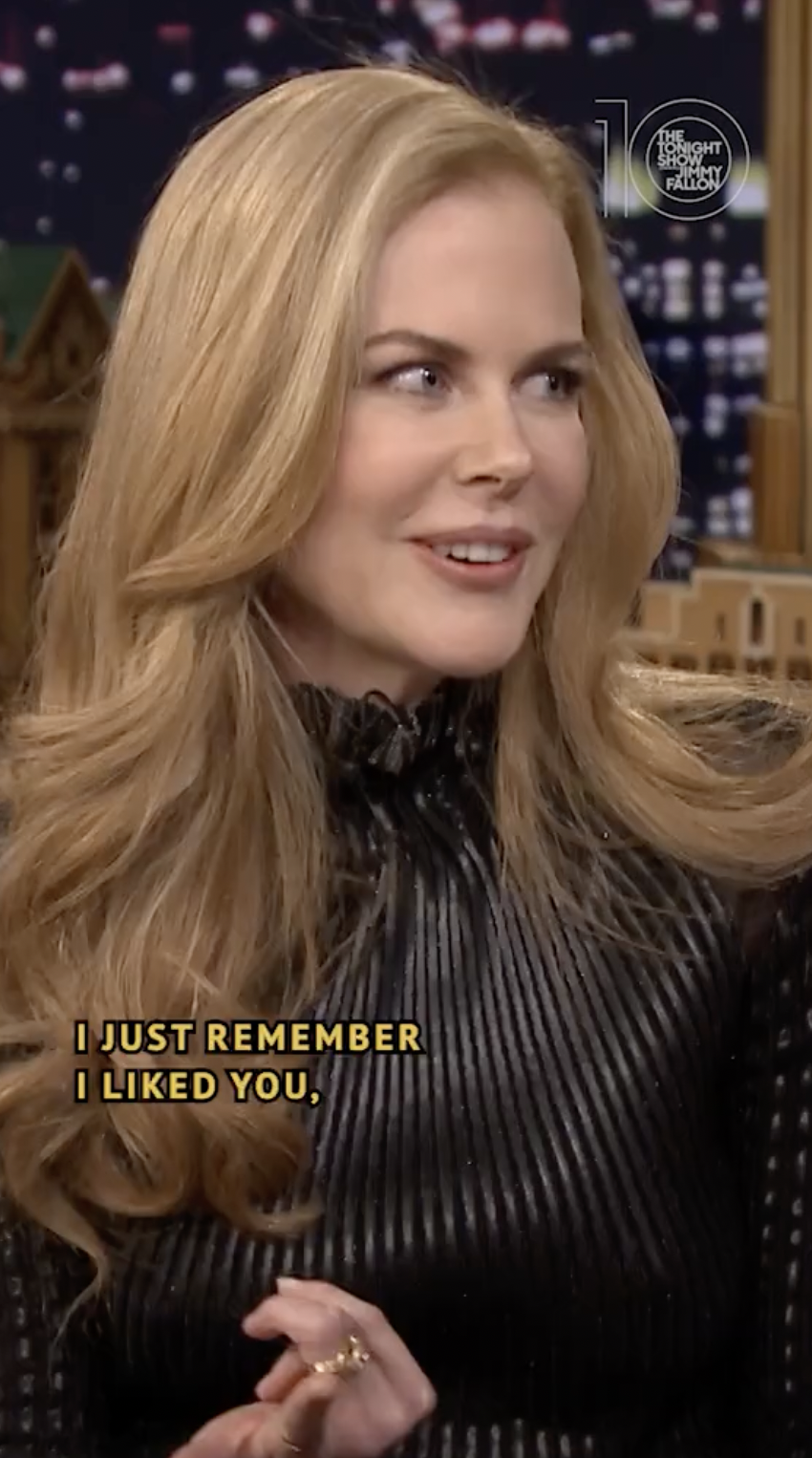 Nicole Kidman parle de son rendez-vous inoubliable avec un animateur de télévision, dans une vidéo TikTok, datée d'avril 2022 | Source : Tiktok/@fallontonight