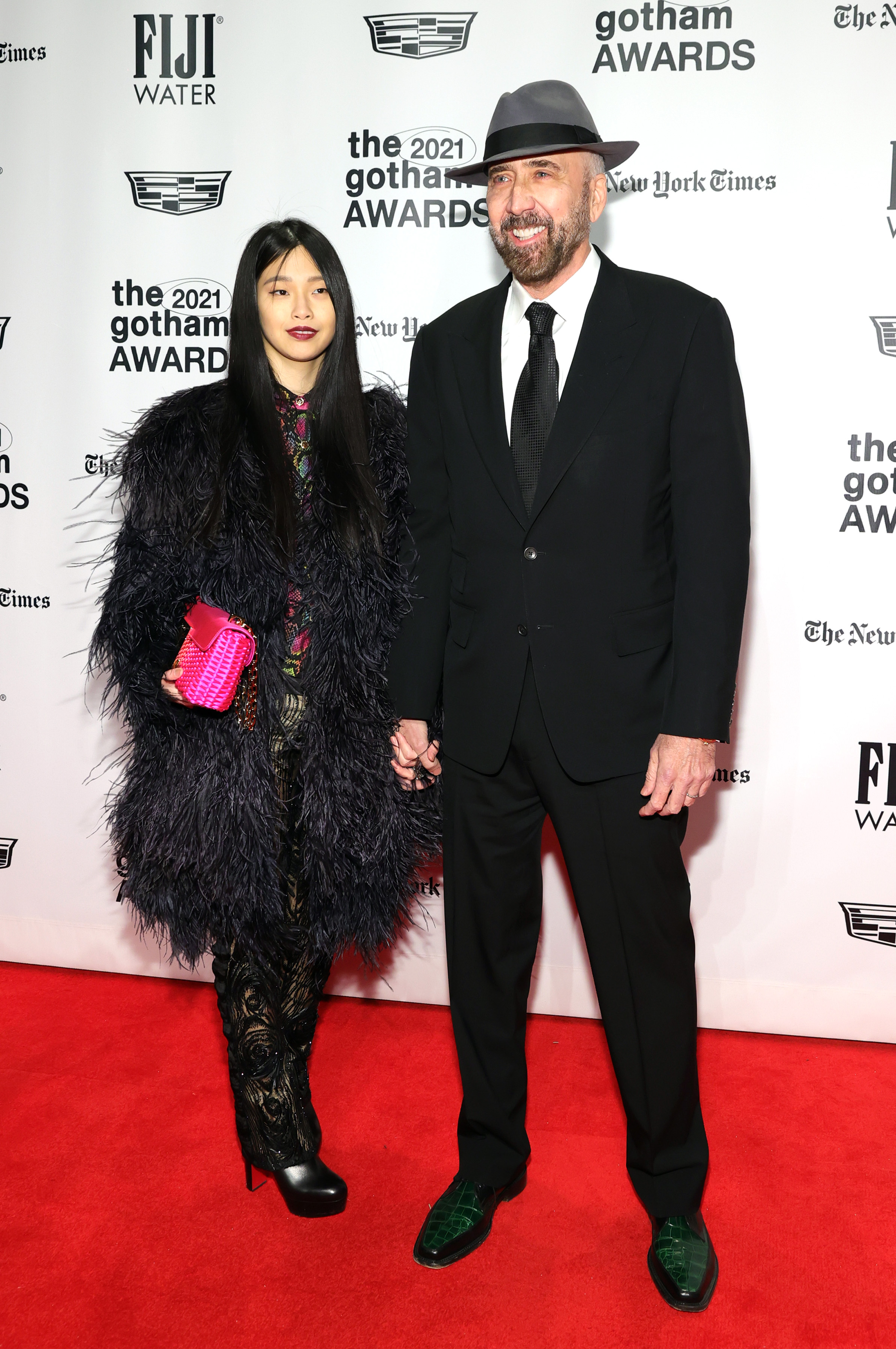 Riko Shibata et Nicolas Cage aux Gotham Awards présentés par le Gotham Film & Media Institute le 29 novembre 2021 à New York : Getty Images