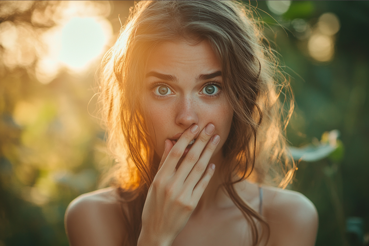 Une femme choquée et effrayée | Source : Midjourney