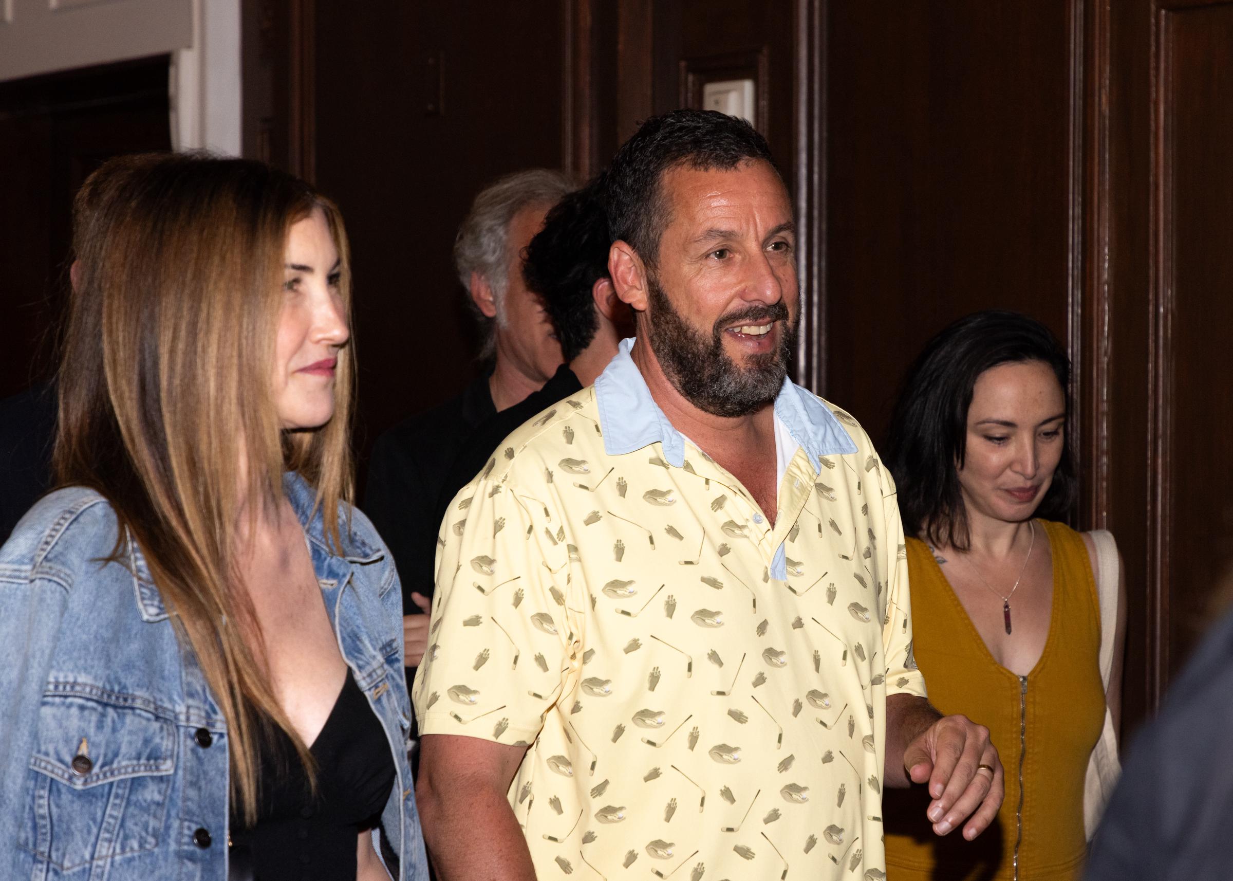 Jackie et Adam Sandler lors de la projection spéciale "Adam Sandler : Love You" à New York le 20 août 2024 | Source : Getty Images