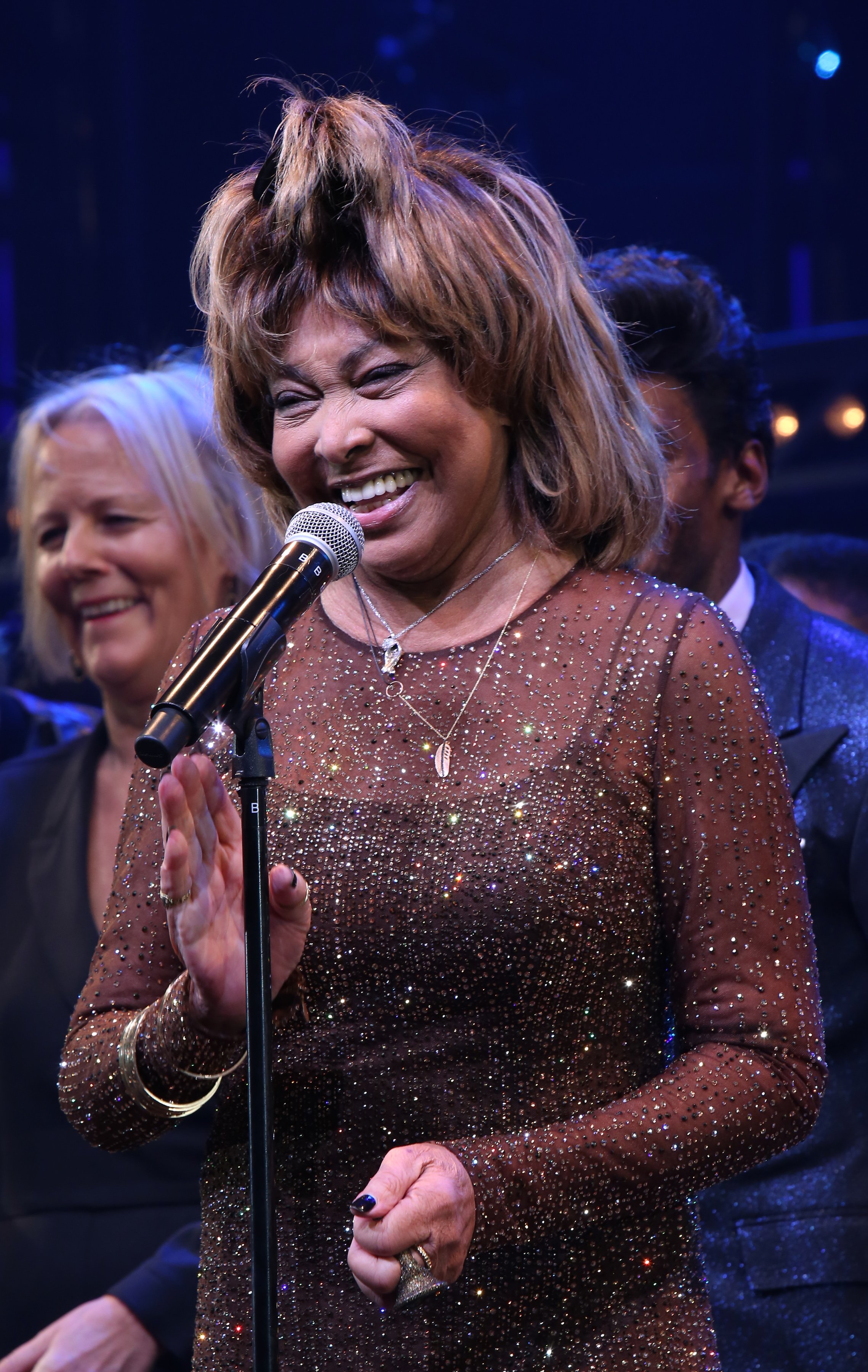 Tina Turner lors du lever de rideau de la soirée d'ouverture de "Tina - The Tina Turner Musical" au Lunt-Fontanne Theatre le 07 novembre 2019, à New York. | Source : Getty Images
