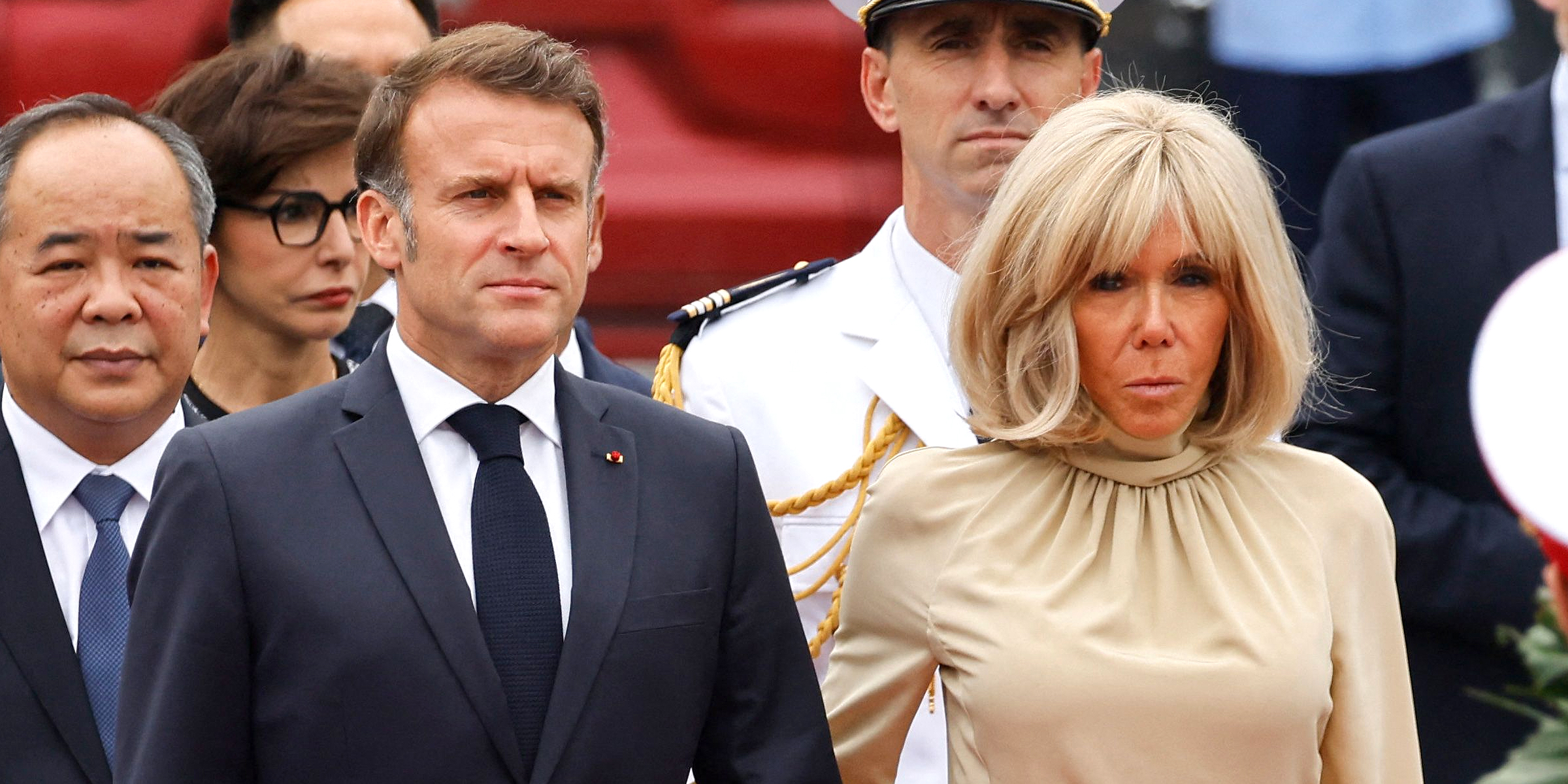 Emmanuel Macron et Brigitte Macron | Source : Getty Images
