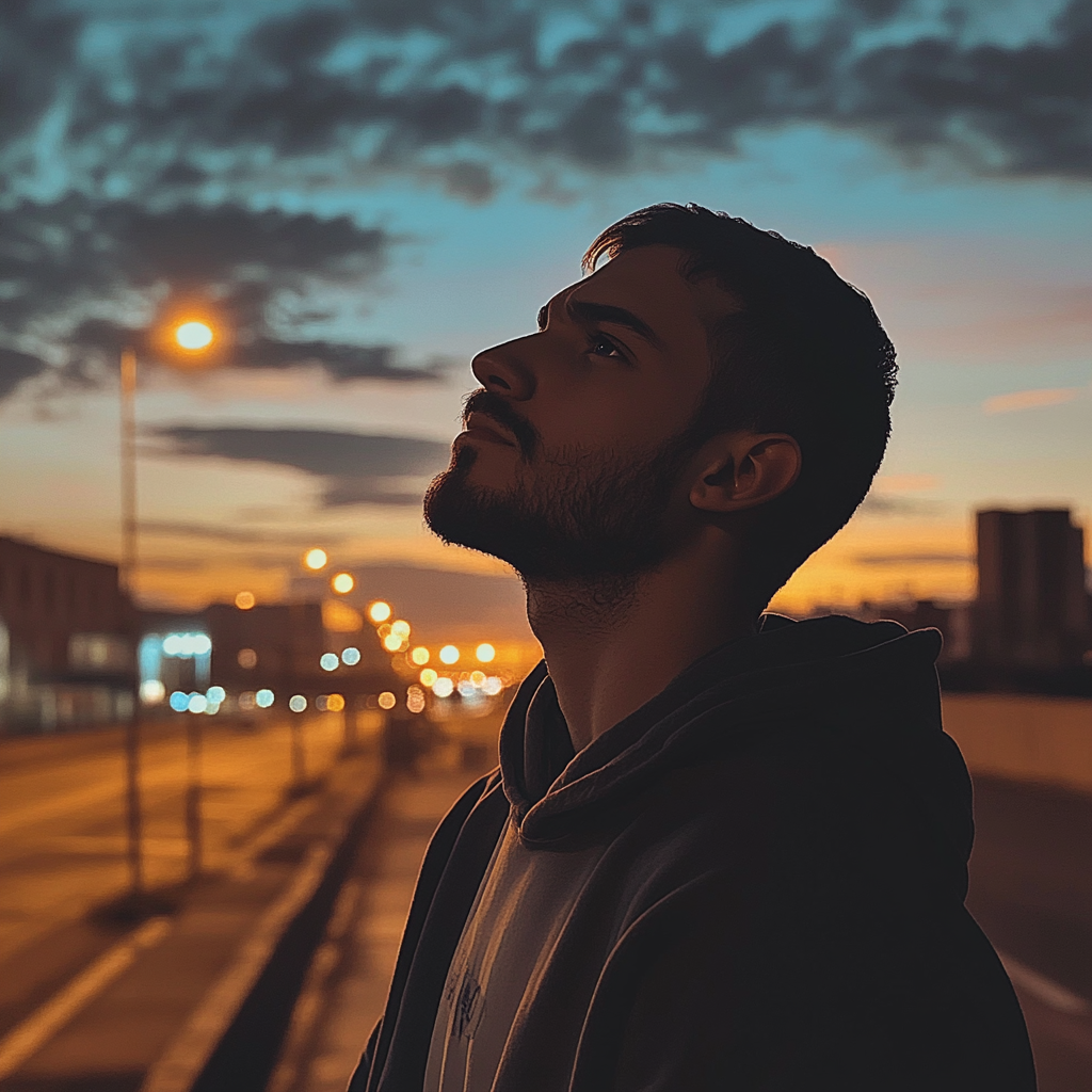 Un homme plongé dans ses pensées | Source : Midjourney