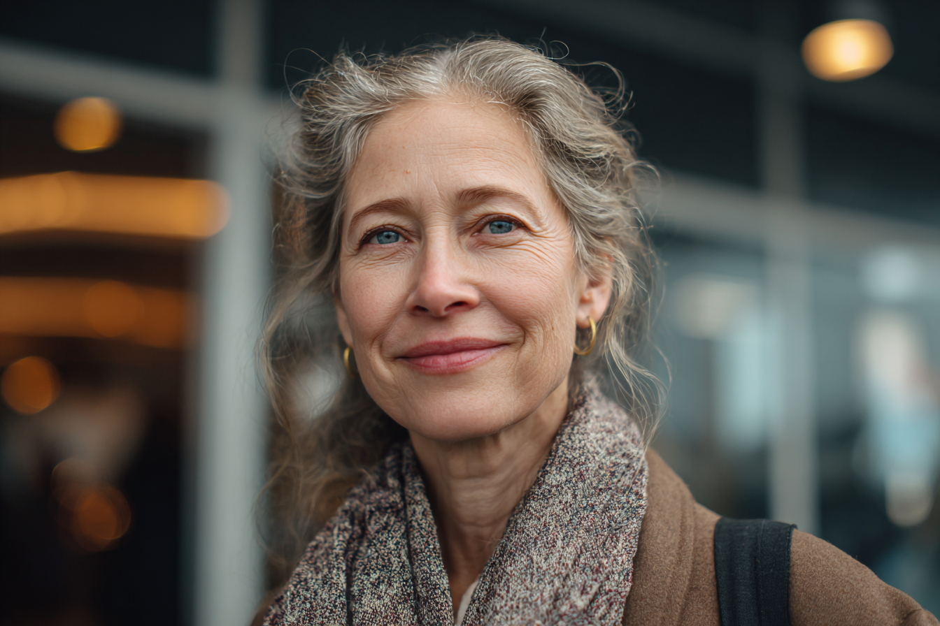 Une femme souriante | Source : Midjourney