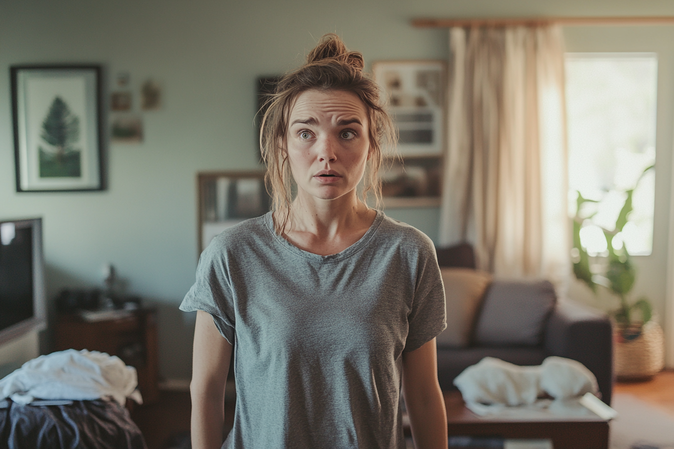 Une femme qui regarde avec incrédulité | Source : Midjourney