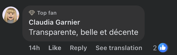 Commentaire d'internaute sur le look d'Iris Mittenaere | Source : capture facebook.com/gala.fr