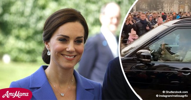 Kate Middleton surprend totalement les touristes en se rendant elle-même à la maison de la reine