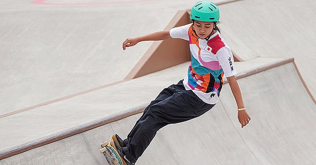 Momiji Nishija, la plus jeune championne olympique de l'histoire. | Photo : Getty Images