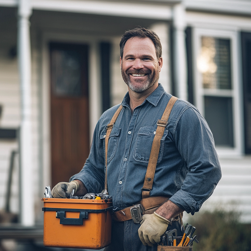 Un homme avec une boîte à outils | Source : Midjourney