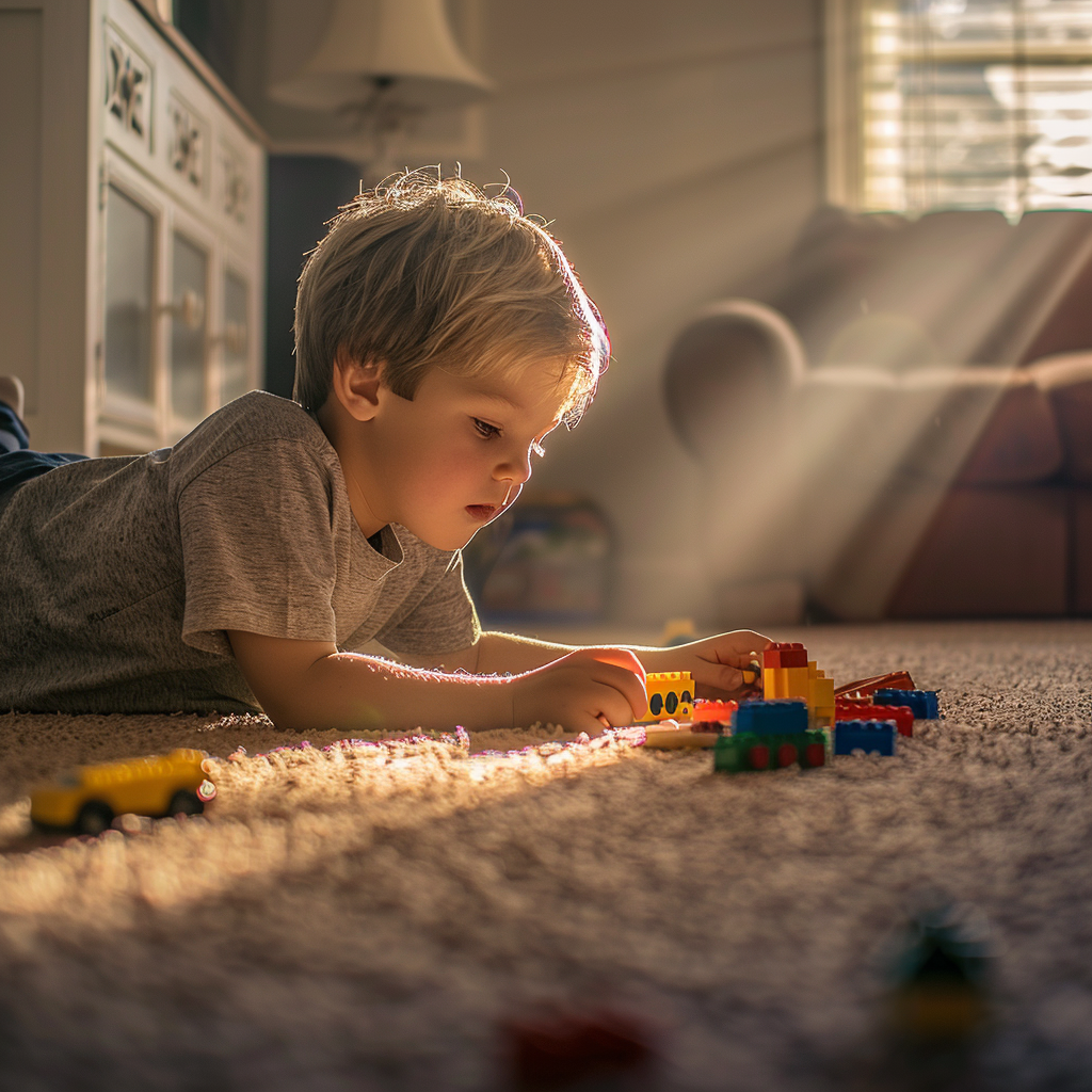 Un enfant occupé à jouer avec ses jouets | Source : Midjourney